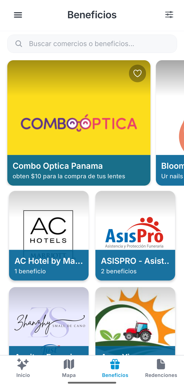 Catálogo de beneficios